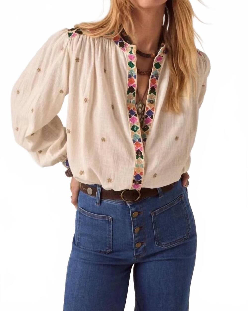 NEW MAISON HOTEL udaipur cleo shirt blouse in off white